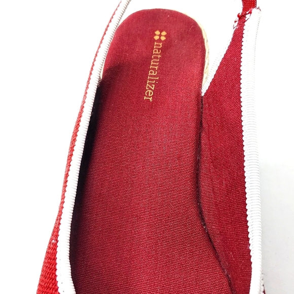 Naturalizer Sherene wedge espadrille sandals. Dark red/maroon. 7.5 M - Picture 4 of 12